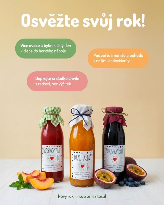 🥂🌿 Nový rok = nové příležitosti! Tip od nás: místo klasických předsevzetí zkuste sirupová předsevzetí: 🍒 více ovoce a...
