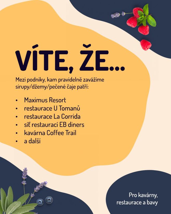👩‍🍳 Všechny kavárny, restaurace a bary... ...víte, že nabízíme i větší balení a možnost spolupráce? Sirupy z hájenky mají...